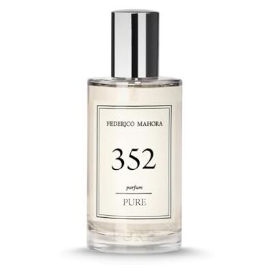 Pure 352 Damesparfum, 50 ml, bloemengeur met noten van sinaasappelbloesem, jasmijn, honing en patchouli, 20% essentie, lange houdbaarheid Pure 352 Damesparfum, 50 ml, bloemengeur met noten van sinaasappelbloesem, jasmijn, honing en patchouli, 20% essentie, lange houdbaarheid