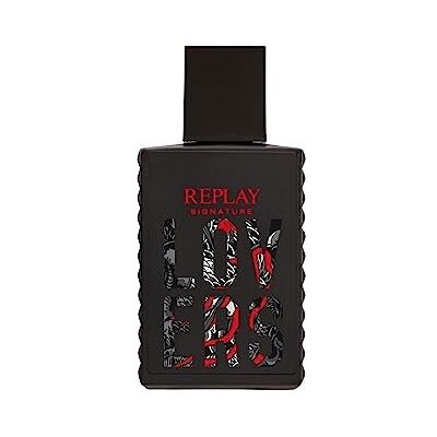 Replay Signature Lovers for Man Eau de toilette voor heren, houtachtig, fruitig, intens, aromatisch, energiek en uniek, 30 ml fles Replay Signature Lovers for Man Eau de toilette voor heren, houtachtig, fruitig, intens, aromatisch, energiek en uniek, 30 ml fles
