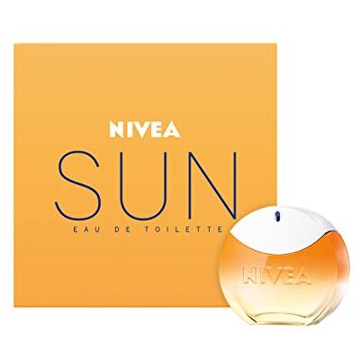 NIVEA SUN Eau de toilette (1 x 30 ml) met zomerse noten van Sun, haar- en lichaamsgeur voor alle huidtypes NIVEA SUN Eau de toilette (1 x 30 ml) met zomerse noten van Sun, haar- en lichaamsgeur voor alle huidtypes