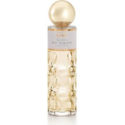 PARFUMS SAPHIR Cool Eau de parfum avec vaporisateur pour femme, Fresh, 200 ml PARFUMS SAPHIR Cool Eau de parfum avec vaporisateur pour femme, Fresh, 200 ml
