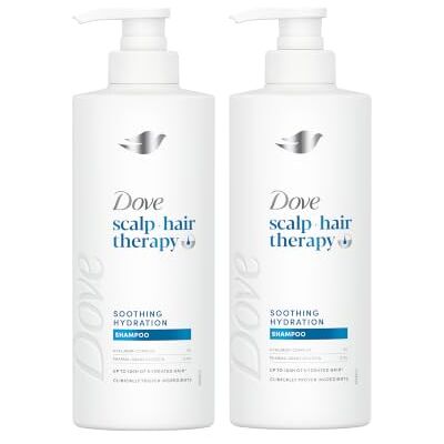 Dove Kalmerende hydratatie, shampooset, 2 x 400 ml Hydrateert droog haar, verzorgd en zacht haar, met hyaluroncomplex en glycerine Dove Kalmerende hydratatie, shampooset, 2 x 400 ml Hydrateert droog haar, verzorgd en zacht haar, met hyaluroncomplex en glycerine