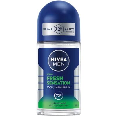 NIVEA Men Lot de 6 déodorants roll-on 72H anti-transpirants – Sensation fraîche – 50 ml NIVEA Men Lot de 6 déodorants roll-on 72H anti-transpirants – Sensation fraîche – 50 ml