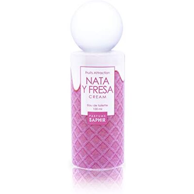 PARFUMS SAPHIR Fruit Attraction Crème et Fraise Eau de toilette pour femme 100 ml PARFUMS SAPHIR Fruit Attraction Crème et Fraise Eau de toilette pour femme 100 ml