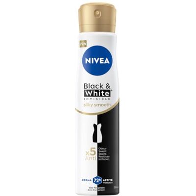 NIVEA Black&White Invisible Silky Smooth Spray 250 ml NIVEA Black&White Invisible Silky Smooth Spray 250 ml