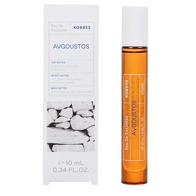 KORRES AVGOUSTOS Eau de toilette voor dames en heren, praktisch reisformaat, uniseks, fruitige zomergeur, citrusgeur, veganistisch, 10 ml KORRES AVGOUSTOS Eau de toilette voor dames en heren, praktisch reisformaat, uniseks, fruitige zomergeur, citrusgeur, veganistisch, 10 ml