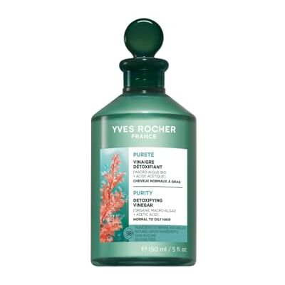 Yves Rocher Azijn, ontgiftend, reinigend, vettig haar, 150 ml Ontgiftende en glans haarazijn, met biologische macro-algen en azijnzuur, reinigt en onthult glans, glans Yves Rocher Azijn, ontgiftend, reinigend, vettig haar, 150 ml Ontgiftende en glans haarazijn, met biologische macro-algen en azijnzuur, reinigt en onthult glans, glans
