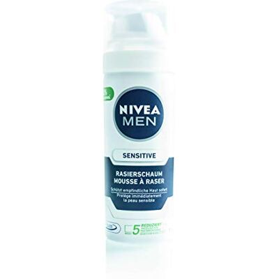 NIVEA 5 x 50 ml mini scheerschuim Sensitive NIVEA 5 x 50 ml mini scheerschuim Sensitive