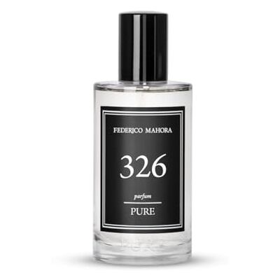 Pure 326 Eau de Parfum voor heren, 50 ml, houtachtige en sensuele geur met noten van kardemom en muskus, elegante mannelijke geur Pure 326 Eau de Parfum voor heren, 50 ml, houtachtige en sensuele geur met noten van kardemom en muskus, elegante mannelijke geur