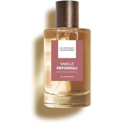 Les Senteurs Gourmandes Vanille Patchouli Eau de Parfum voor dames, 100 ml, noten sinaasappel, bergamot, sandelhout en patchouli, 87% natuurlijke oorsprong, gemaakt in Frankrijk Les Senteurs Gourmandes Vanille Patchouli Eau de Parfum voor dames, 100 ml, noten sinaasappel, bergamot, sandelhout en patchouli, 87% natuurlijke oorsprong, gemaakt in Frankrijk