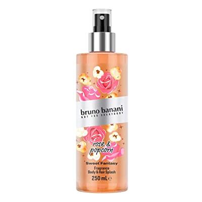 Bruno Banani Sweet Fantasy Body Splash Body Spray met heldere bloemen voor dames, 250 ml Bruno Banani Sweet Fantasy Body Splash Body Spray met heldere bloemen voor dames, 250 ml