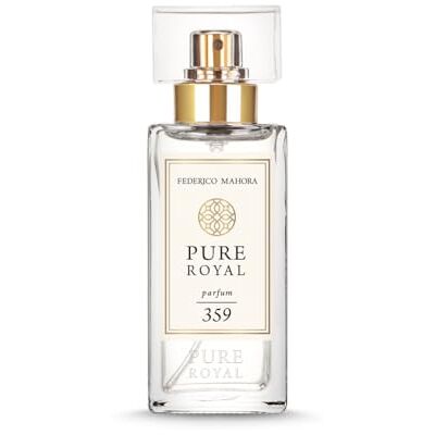 Pure FM 359 Eau de Parfum voor dames, 50 ml, elegante amberkleurige bloemengeur, jasmijn, iris, amber grijs en vanille, lange houdbaarheid 20% Pure FM 359 Eau de Parfum voor dames, 50 ml, elegante amberkleurige bloemengeur, jasmijn, iris, amber grijs en vanille, lange houdbaarheid 20%