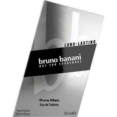 Bruno Banani Pure Man Natural Spray Eau de toilette voor heren, houtachtige en bloemige geur voor heren, 1 stuk (1 x 50 ml) Bruno Banani Pure Man Natural Spray Eau de toilette voor heren, houtachtige en bloemige geur voor heren, 1 stuk (1 x 50 ml)