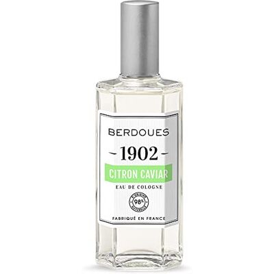 Berdoues 1902 Eau de Cologne Citron Caviar, Fraiche et Pétillante, Made in France, Parfum femme, Parfum fleur d’oranger, citron, vétiver, vaporisateur 125ml Berdoues 1902 Eau de Cologne Citron Caviar, Fraiche et Pétillante, Made in France, Parfum femme, Parfum fleur d’oranger, citron, vétiver, vaporisateur 125ml