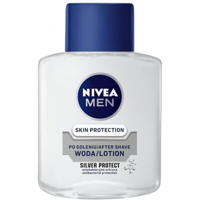 NIVEA MEN Silver Protect verfrissende aftershave voor heren met zilverionen, kamille en provitamine B5, 100 ml NIVEA MEN Silver Protect verfrissende aftershave voor heren met zilverionen, kamille en provitamine B5, 100 ml