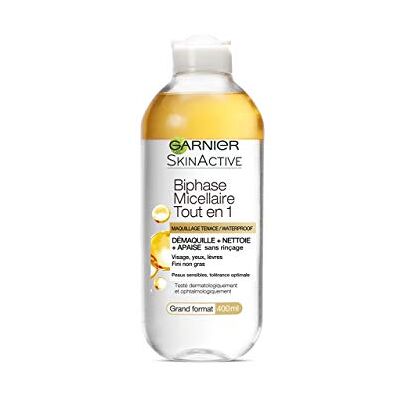 Garnier SkinActive Alles-in-één 2-fase micellaire oplossing alle huidtypes, zelfs de gevoelige 400 ml Garnier SkinActive Alles-in-één 2-fase micellaire oplossing alle huidtypes, zelfs de gevoelige 400 ml