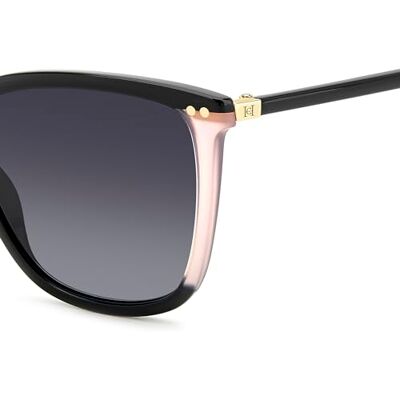 Carolina Herrera Her 0245/S Dameszonnebril, Zwart/Roze Carolina Herrera Her 0245/S Dameszonnebril, Zwart/Roze