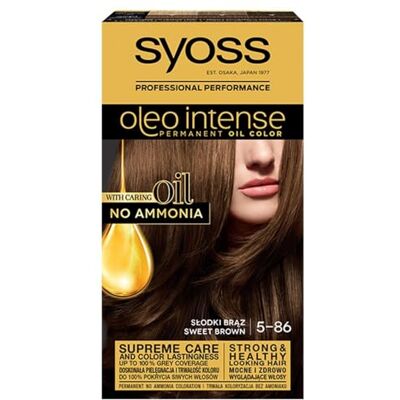 Syoss Oleo Intense Haarverf, zacht kastanjebruin, 5,86, 115 ml Syoss Oleo Intense Haarverf, zacht kastanjebruin, 5,86, 115 ml