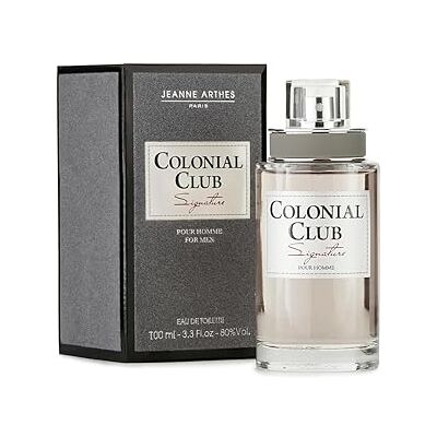 Jeanne Arthes Colonial Club Signature Eau de Toilette voor heren, houtachtig en bloemig, oranjehout en witte ceder, gemaakt in Frankrijk tot Grasse, cadeau voor mannen, 100 ml Jeanne Arthes Colonial Club Signature Eau de Toilette voor heren, houtachtig en bloemig, oranjehout en witte ceder, gemaakt in Frankrijk tot Grasse, cadeau voor mannen, 100 ml
