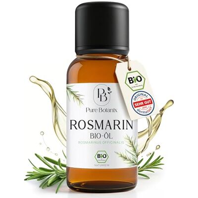 Pure Huile de romarin bio 30 ml Stimulation de la croissance des cheveux Huile de romarin 100 % naturelle Huile de romarin hautement dosée Huile capillaire Chute des cheveux Pure Huile de romarin bio 30 ml Stimulation de la croissance des cheveux Huile de romarin 100 % naturelle Huile de romarin hautement dosée Huile capillaire Chute des cheveux
