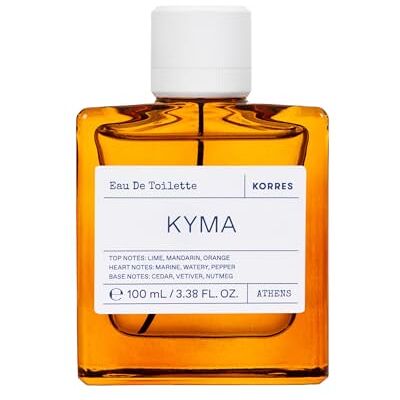 KORRES KYMA Fresh & Revitaliserend Eau de Toilette voor heren, dermatologisch getest en veganistisch, 100 ml KORRES KYMA Fresh & Revitaliserend Eau de Toilette voor heren, dermatologisch getest en veganistisch, 100 ml