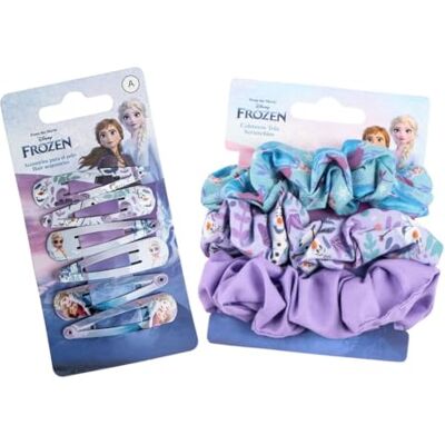 Disney Frozen Anna en Elsa haarspeld scrunchie cadeauset Frozen verschillende modellen schoonheidsproducten haar kam (blauw-paars) Disney Frozen Anna en Elsa haarspeld scrunchie cadeauset Frozen verschillende modellen schoonheidsproducten haar kam (blauw-paars)