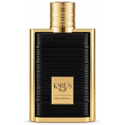 KHADLAJ PERFUMES Khadlaj Karus Gold Absolu 100 ml Eau de Parfum, verstuiver, uniseks, bergamot en zwarte bessen, hart van violet en jasmijn, ceder en tonka, bloemige fruitige houtachtige bloemen, langdurige geur KHADLAJ PERFUMES Khadlaj Karus Gold Absolu 100 ml Eau de Parfum, verstuiver, uniseks, bergamot en zwarte bessen, hart van violet en jasmijn, ceder en tonka, bloemige fruitige houtachtige bloemen, langdurige geur