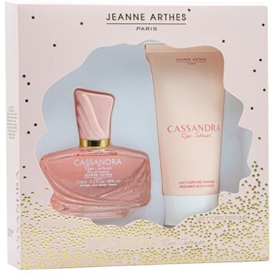 Jeanne Arthes Cadeauset voor dames Cassandra Rose Intense Eau de Parfum 100 + lichaamsmelk 150 ml Muskus Rose Parfum Gemaakt en verpakt in Frankrijk tot Grasse Jeanne Arthes Cadeauset voor dames Cassandra Rose Intense Eau de Parfum 100 + lichaamsmelk 150 ml Muskus Rose Parfum Gemaakt en verpakt in Frankrijk tot Grasse