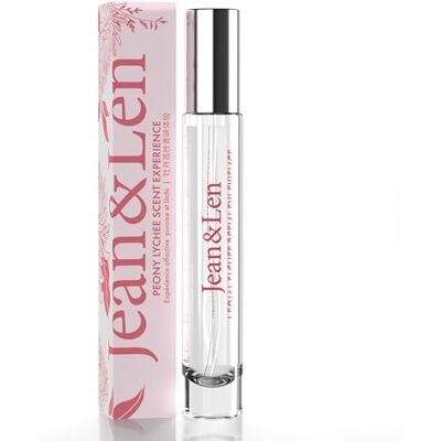 Jean & Len Scent Experience Peony & Lychee, eau de toilette met pioenroos en lychee, praktische mini-geur, ideaal voor onderweg, hoogwaardige glazen fles, 10 ml Jean & Len Scent Experience Peony & Lychee, eau de toilette met pioenroos en lychee, praktische mini-geur, ideaal voor onderweg, hoogwaardige glazen fles, 10 ml