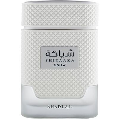 KHADLAJ PERFUMES Shiyaaka Snow Special Edition Eau de Parfum voor heren, 100 ml, frisse citrus- en kruidige geur met mandarijn, neroli en vetiver KHADLAJ PERFUMES Shiyaaka Snow Special Edition Eau de Parfum voor heren, 100 ml, frisse citrus- en kruidige geur met mandarijn, neroli en vetiver
