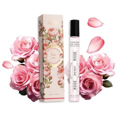 Panier des Sens Roll-On Parfum Rose 10 ml Floral Doux Draagbaar formaat vrouwelijke bloemengeur, rozen, pioenroos, violet, perzik en cederhout. Panier des Sens Roll-On Parfum Rose 10 ml Floral Doux Draagbaar formaat vrouwelijke bloemengeur, rozen, pioenroos, violet, perzik en cederhout.