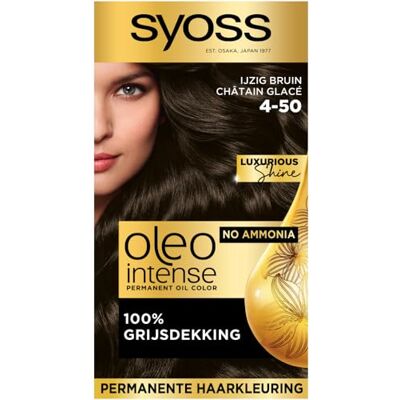 Syoss Oleo Intense Haarverf 4-50 Ijzig Bruin Syoss Oleo Intense Haarverf 4-50 Ijzig Bruin