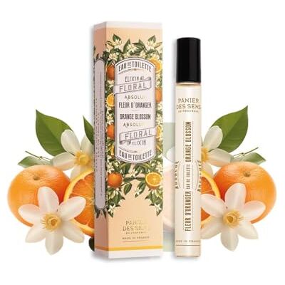 Panier des Sens Eau de toilette in de vorm van een sinaasappelbloesem, mini-parfum voor dames, natuurlijke bloemengeur, eau de toilette, gemaakt in Frankrijk, veganistisch, reisparfum, 10 ml Panier des Sens Eau de toilette in de vorm van een sinaasappelbloesem, mini-parfum voor dames, natuurlijke bloemengeur, eau de toilette, gemaakt in Frankrijk, veganistisch, reisparfum, 10 ml