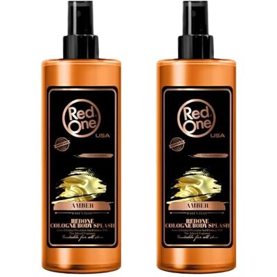 Redone Aftershave Natural Spray Barber Cologne Amber 2 x 400 ml langdurige geur hoogwaardig verzorgingsproduct voor mannen set van 2 Redone Aftershave Natural Spray Barber Cologne Amber 2 x 400 ml langdurige geur hoogwaardig verzorgingsproduct voor mannen set van 2