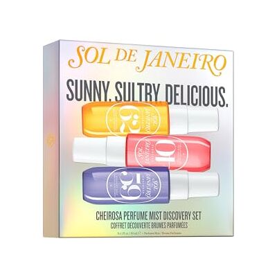 Sol de Janeiro Cheirosa Lot de 3 parfums parfumés à la vanille, caramel, bois de santal 30 ml Sol de Janeiro Cheirosa Lot de 3 parfums parfumés à la vanille, caramel, bois de santal 30 ml