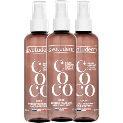 Evoluderm Kokos geurmist – 200 ml – 97% ingrediënten van natuurlijke oorsprong – 3 x 200 ml Evoluderm Kokos geurmist – 200 ml – 97% ingrediënten van natuurlijke oorsprong – 3 x 200 ml