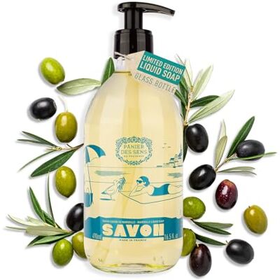 Panier des Sens Marseille vloeibare olijfzeep gelimiteerde editie in glas met olijfolie, arganolie en kokosolie 98% natuurlijke ingrediënten veganistisch 490 ml Édition limitée 25 ans, flacon en verre rechargeable, 98 % d'ingrédients d'origine naturelle Panier des Sens Marseille vloeibare olijfzeep gelimiteerde editie in glas met olijfolie, arganolie en kokosolie 98% natuurlijke ingrediënten veganistisch 490 ml Édition limitée 25 ans, flacon en verre rechargeable, 98 % d'ingrédients d'origine naturelle