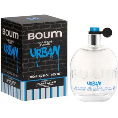 Jeanne Arthes Boum Urban herenparfum Eau de toilette spuitfles 100 ml gemaakt in Frankrijk in Grasse Jeanne Arthes Boum Urban herenparfum Eau de toilette spuitfles 100 ml gemaakt in Frankrijk in Grasse