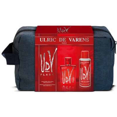 Ulric de Varens UDV Flash Kit Eau de toilette voor heren, 100 ml + deodorant 200 ml oosterse varen marineblauw gemaakt in Frankrijk Ulric de Varens UDV Flash Kit Eau de toilette voor heren, 100 ml + deodorant 200 ml oosterse varen marineblauw gemaakt in Frankrijk