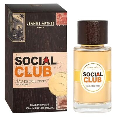 Jeanne Arthes Parfum Homme Social Club Eau de toilette spuitfles 100 ml gemaakt in Frankrijk in Grasse Jeanne Arthes Parfum Homme Social Club Eau de toilette spuitfles 100 ml gemaakt in Frankrijk in Grasse