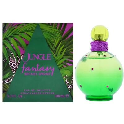 Britney Spears Jungle Fantasy, Eau de toilette exotique, Spray Vaporisateur, florale et pétillant, 100ml Britney Spears Jungle Fantasy, Eau de toilette exotique, Spray Vaporisateur, florale et pétillant, 100ml