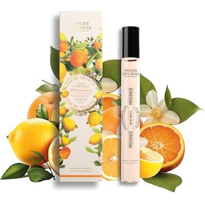 Panier des Sens Citrus Parfum Eau de Toilette Roll-On 8,9 ml Aromatische citrusgeur citroen, mandarijn en cederhout lichte eau de toilette mini-parfum voor handtas en Panier des Sens Citrus Parfum Eau de Toilette Roll-On 8,9 ml Aromatische citrusgeur citroen, mandarijn en cederhout lichte eau de toilette mini-parfum voor handtas en