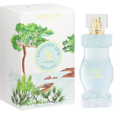 Jeanne Arthes French Way Of Life Eau de Parfum voor dames, collectie Azur, zee, fris en bloemig, tiarebloem en oranjebloesem, gemaakt in Frankrijk tot vet, cadeau voor dames, 100 ml Jeanne Arthes French Way Of Life Eau de Parfum voor dames, collectie Azur, zee, fris en bloemig, tiarebloem en oranjebloesem, gemaakt in Frankrijk tot vet, cadeau voor dames, 100 ml