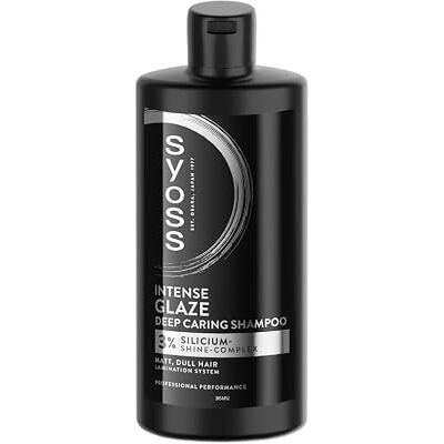 Syoss Intense Glaze Shampoo 440 ml Professionele shampoo met 3% silicium voor diepe, gladde en gemakkelijk te kammen glans versterkende formule voor dull en lifeless haar Syoss Intense Glaze Shampoo 440 ml Professionele shampoo met 3% silicium voor diepe, gladde en gemakkelijk te kammen glans versterkende formule voor dull en lifeless haar