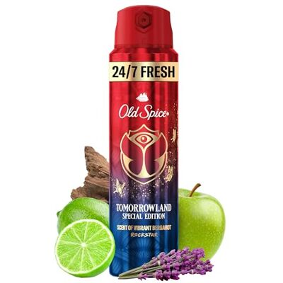 Old Spice Tomorrowland Special Edition Deospray 150 ml 24/7 fris voor dagelijks gebruik langdurige geur geur beschermt tegen geurtjes zonder aluminiumzouten Old Spice Tomorrowland Special Edition Deospray 150 ml 24/7 fris voor dagelijks gebruik langdurige geur geur beschermt tegen geurtjes zonder aluminiumzouten