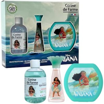 Corine de Farme Vaiana EDT30 kinderset + schuimbad + snack Kinderset – bloemenmuskus – cadeau-idee voor jongens – eau de toilette en schuimbad Corine de Farme Vaiana EDT30 kinderset + schuimbad + snack Kinderset – bloemenmuskus – cadeau-idee voor jongens – eau de toilette en schuimbad