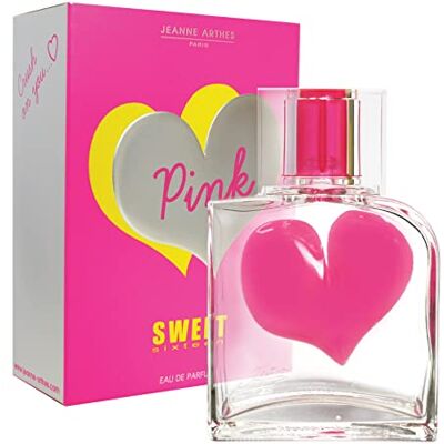 Jeanne Arthes Sweet Sixteen Pink damesparfum Eau de Parfum spuitfles 100 ml gemaakt in Frankrijk tot Grasse Jeanne Arthes Sweet Sixteen Pink damesparfum Eau de Parfum spuitfles 100 ml gemaakt in Frankrijk tot Grasse