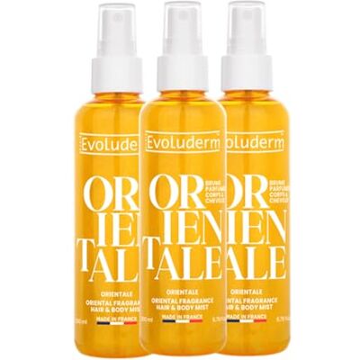 Evoluderm Oosterse geurnevel – 200 ml – 96% ingrediënten van natuurlijke oorsprong – 3 x 200 ml Evoluderm Oosterse geurnevel – 200 ml – 96% ingrediënten van natuurlijke oorsprong – 3 x 200 ml