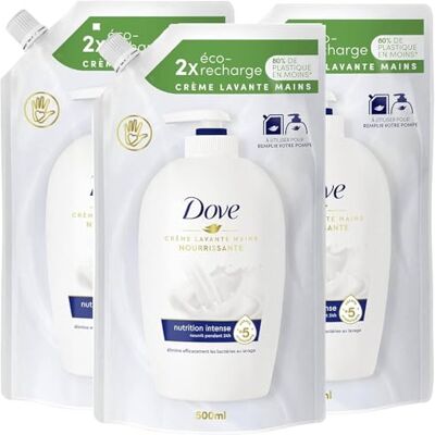 Dove Navulverpakking voor vloeibare handzeep, 500 ml (3 stuks) Dove Navulverpakking voor vloeibare handzeep, 500 ml (3 stuks)