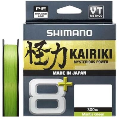 Shimano Line Kairiki 8+ 300m 0.10mm 7.3kg M. Green Shimano Line Kairiki 8+ 300m 0.10mm 7.3kg M. Green