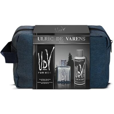 Ulric de Varens UDV For Men Eau de Toilette voor heren 60 ml + deodorant 200 ml oosterse houtvaren gemaakt in Frankrijk Ulric de Varens UDV For Men Eau de Toilette voor heren 60 ml + deodorant 200 ml oosterse houtvaren gemaakt in Frankrijk